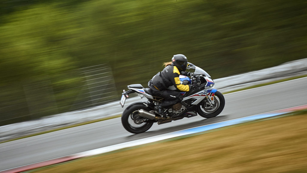 First time on the racetrack with the new BMW S100RR during the RRDays